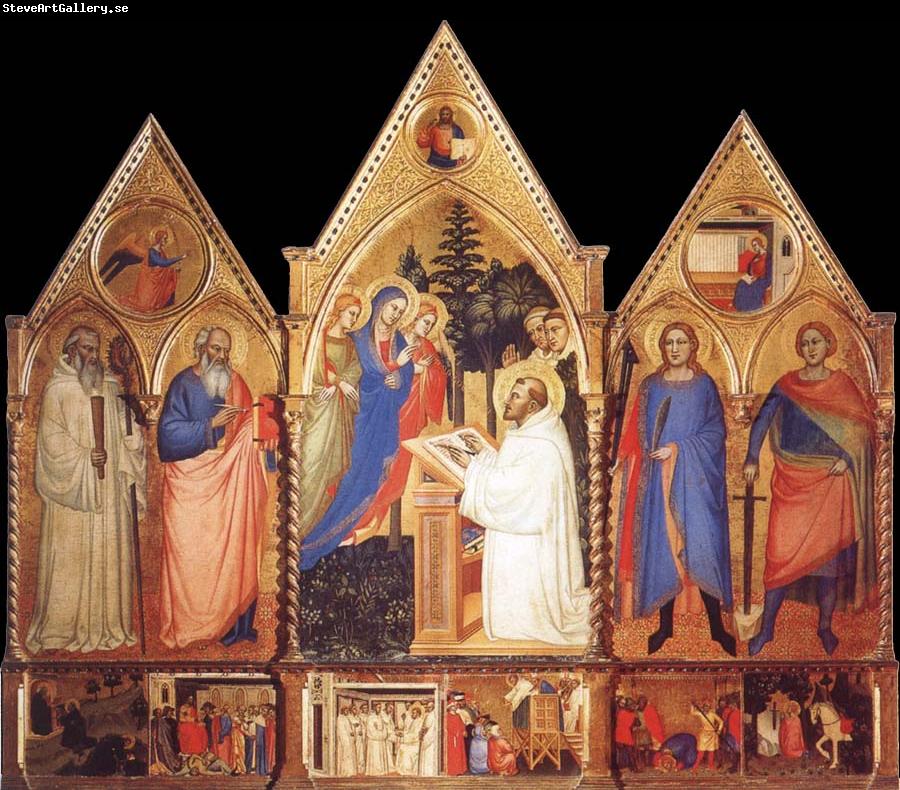 Matteo Di Pacino St.Bernard-s Vision of the Virgin with Saints